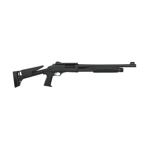 DICKINSON TAC4-ST 12 Gauge 3" 18.5" 5rd Pump Shotgun | Black Synthetic w/ Adjustable Comb for sale at KYGUNCO.