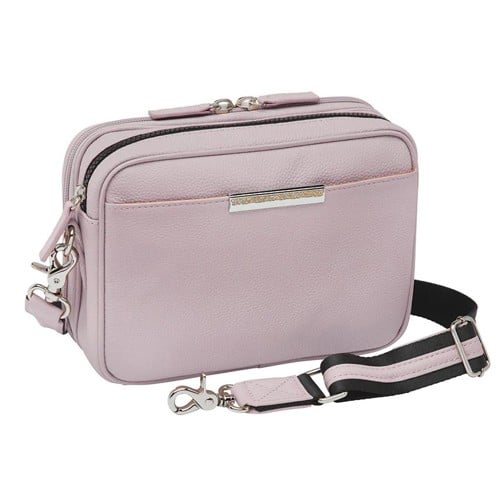 GUN TOTE'N MAMAS Slim Clutch Crossbody Purse | Lavender Pebble Grain Cowhide for sale at KYGUNCO.