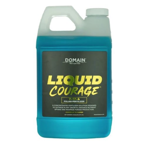 DOMAIN OUTDOORS Liquid Courage 7-17-4 Foliar Fertilizer | 1/2 Gal. for 62 Acres for sale at KYGUNCO.