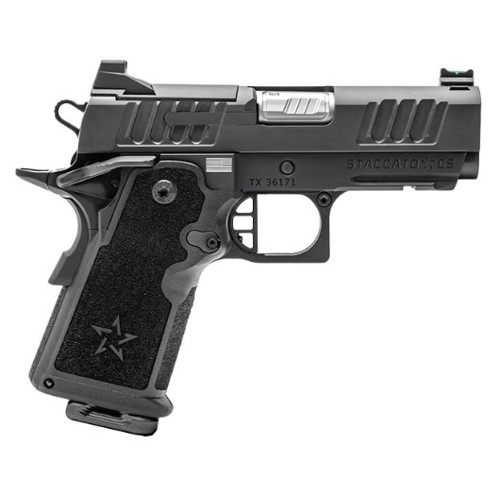 STACCATO CS 9mm 3.5" 16rd Optic Ready Pistol + Flat Trigger | Black for sale at KYGUNCO.