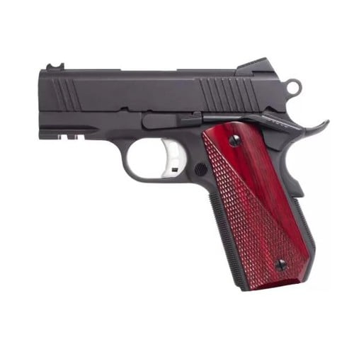 FUSION FIREARMS Freedom Series 1911 NCOM-D 45ACP 3.25" 8rd Pistol - Black | Wood Grips for sale at KYGUNCO.