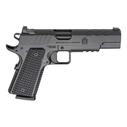 SPRINGFIELD ARMORY Emissary 1911 45ACP 5" 8rd Pistol w/ Night Sights | Black + VZ G10 Grips for sale at KYGUNCO.
