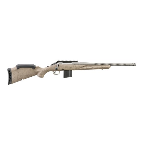 RUGER American Gen II Ranch 6.5 Grendel 16.1" 10rd Bolt Rifle w/ Spiral Fluted Barrel | FDE Splatter
