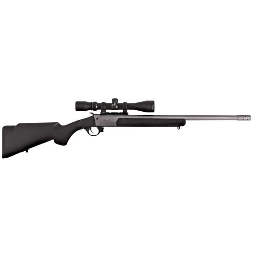 TRADITIONS Outfitter G3 360 Buckhammer 22" 1rd w/ 3-9x40 Duplex Scope - Black & Stainless Cerakote for sale at KYGUNCO.