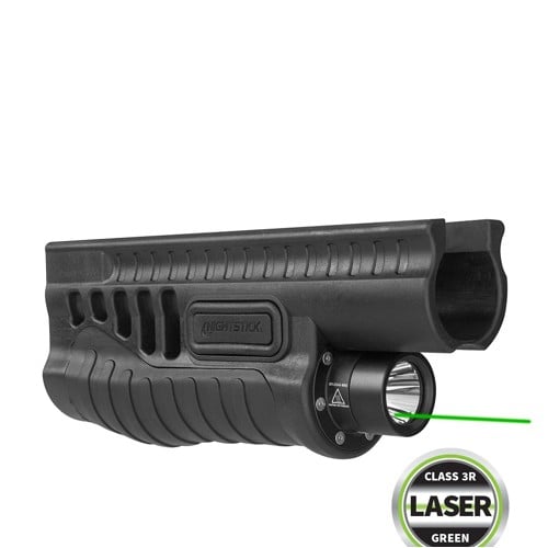 NIGHTSTICK Mossberg 500/590/Shockwave Green Laser / 1200 Lumen Light Combo | Black for sale at KYGUNCO.