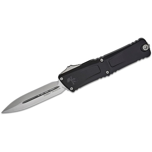 MICROTECH KNIVES Combat Troodon Gen III Auto OTF Knife 4.125" Double Edge Dagger Blade | Black for sale at KYGUNCO.