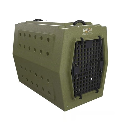RUFF LAND Large Single Door Dog Kennel | OD Green for sale at KYGUNCO.