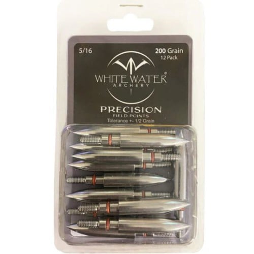 WHITEWATER ARCHERY Precision Field Points 5/16" 200gr, 12 Pack for sale at KYGUNCO.