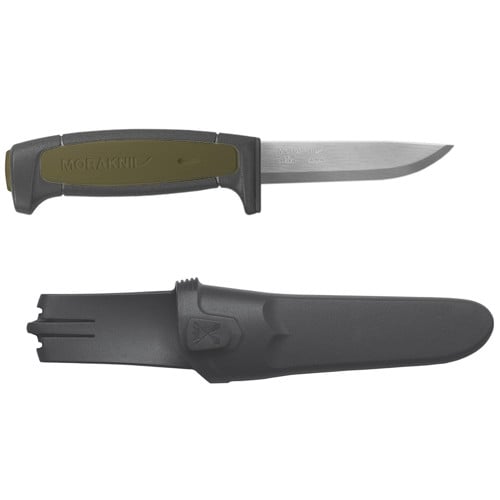 MORAKNIV Basic 511 3.6" Fixed Blade Knife | Military Green + Plastic Sheath for sale at KYGUNCO.