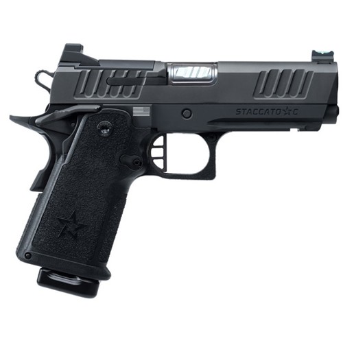 STACCATO C Optic Ready 9mm 4" 17rd Flat Trigger - Black for sale at KYGUNCO.