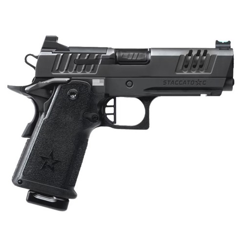 STACCATO C Optic Ready 9mm 4" 15rd Flat Trigger - Black for sale at KYGUNCO.