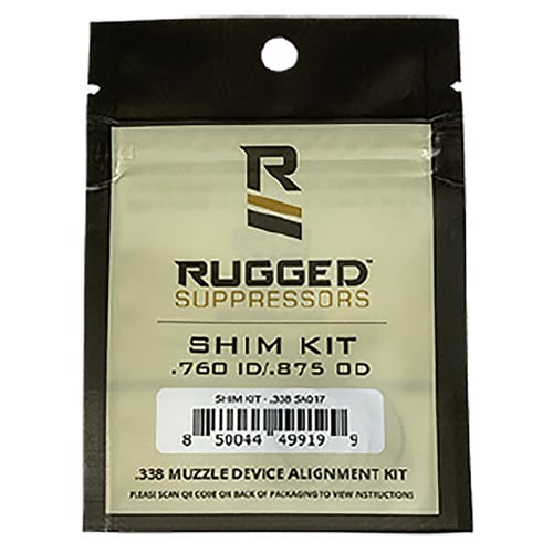 RUGGED SUPPRESSORS Shim Kit 338 Cal 6.8mm 3424 M18x1 M18x1.5 tpi 3Sz for sale at KYGUNCO.