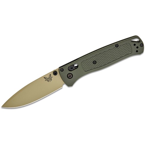 BENCHMADE Bugout 3.24" Drop Point Deep Olive / Desert Verde for sale at KYGUNCO.