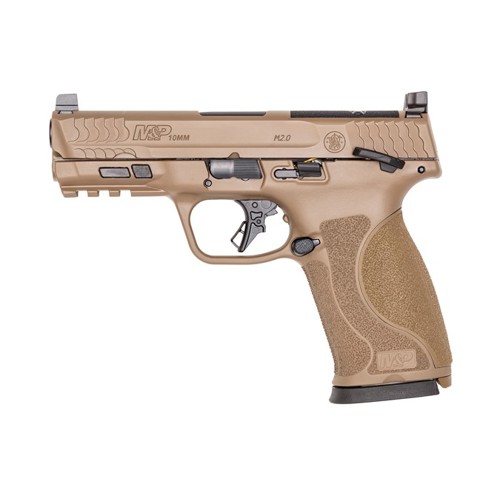 SMITH & WESSON M&P M2.0 10mm 4" 15rd Optic Ready Pistol | FDE for sale at KYGUNCO.