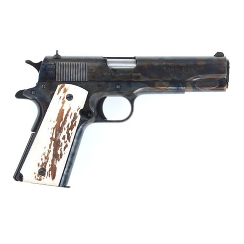 CNC FIREARMS 1911 Vintage Limited Edition 45 ACP 5" 7+1 Pistol | Case Hardened + Stag Grips for sale at KYGUNCO.