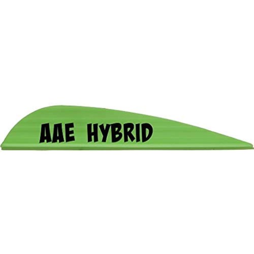 ARIZONA ARCHERY Hybrid 26 Bright Green Arrow Vanes | 50 Pack for sale at KYGUNCO.