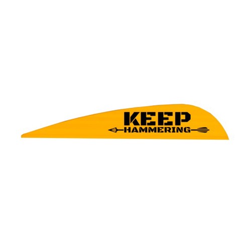 ARIZONA ARCHERY Hybrid 26 Sunset Gold Arrow Vanes | 50 Pack for sale at KYGUNCO.