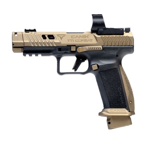 CANIK TTI Taran Tactical Combat 9mm 4.6" 18rd - Black / Gold for sale at KYGUNCO.