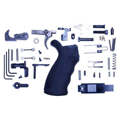 SPIKES TACTICAL Enhanced Lower Receiver Parts Kit 223/5.56 Black for sale at KYGUNCO.
