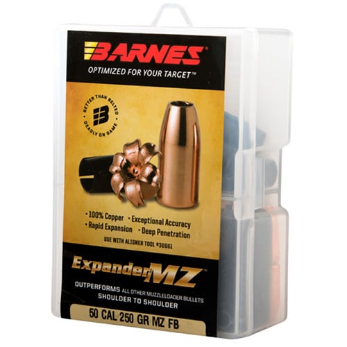 BARNES AMMO Reloading Bullets Expander MZ 50 Cal 250 Grain 15rd for sale at KYGUNCO.