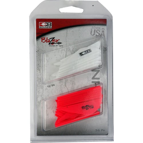BOHNING Blazer Vane Combo 36 Pack White / Hot Pink for sale at KYGUNCO.