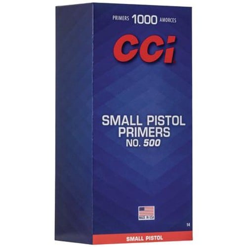 CCI 500 Std Small Pistol Primer 1000rd for sale at KYGUNCO.