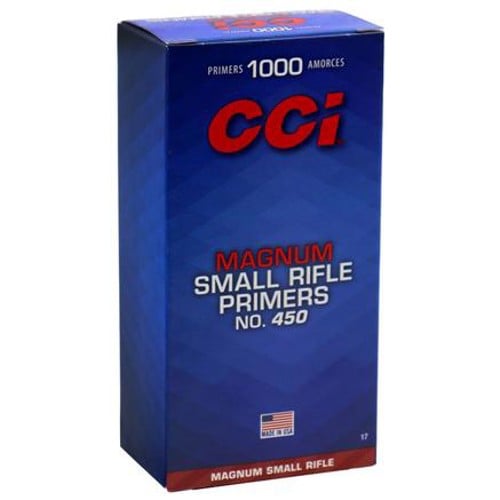 CCI 450 Mag Small Rifle Primer 1000rd for sale at KYGUNCO.