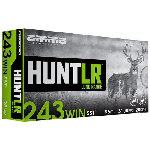 AMMO INC 243 Win 95Gr SST Hunt LR 20rd for sale at KYGUNCO.