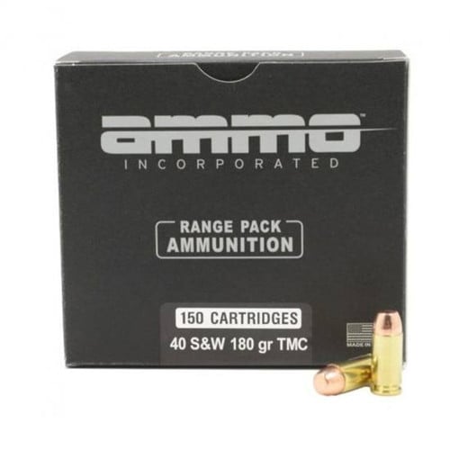 AMMO INC 40 S&W 180Gr TMC Signature Target 150rd for sale at KYGUNCO.