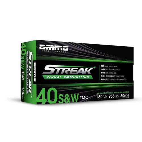 AMMO INC 40 S&W 180Gr TMC Streak Target 50rd for sale at KYGUNCO.
