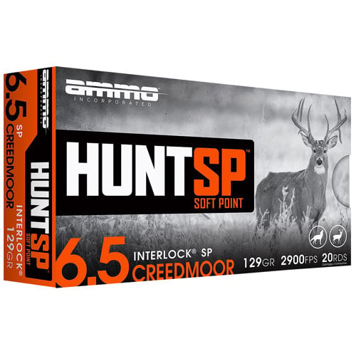 AMMO INC 6.5 Creedmoor 129Gr Hunt SP 20rd for sale at KYGUNCO.