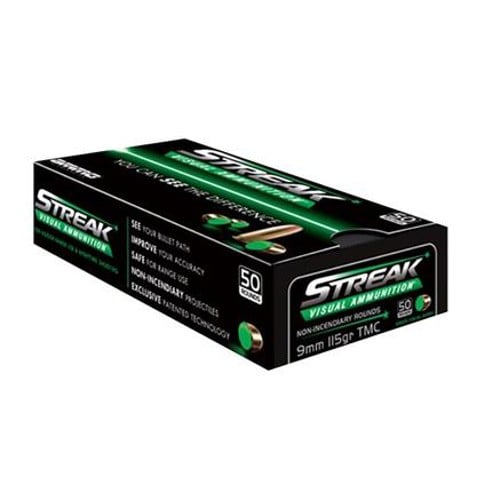 AMMO INC 9mm 115Gr TMC Streak Target 50rd for sale at KYGUNCO.