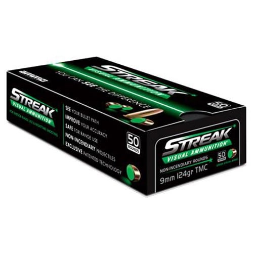 AMMO INC 9mm 124Gr TMC Streak Target 50rd for sale at KYGUNCO.