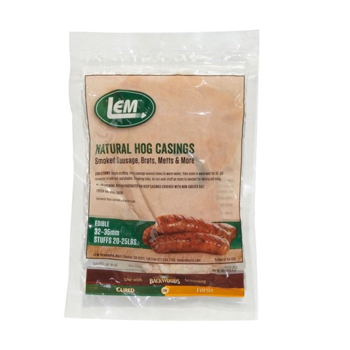 LEM Vacuum Sealed Bag 8oz - Hog Casings 25lbs Meat for sale at KYGUNCO.