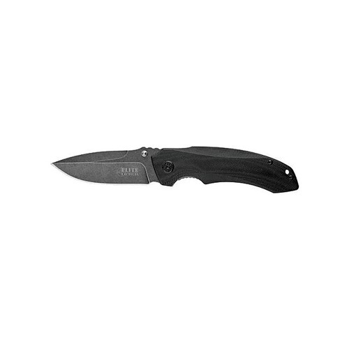 ELITE TACTICAL KNIVES 3.5" Spring Assisted Knife BLK for sale at KYGUNCO.