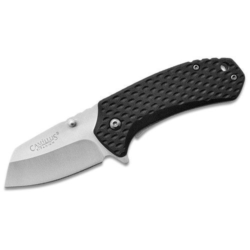 CAMILLUS KNIVES Bombat 2.25" Drop Point 420SS Black GFN Handle for sale at KYGUNCO.