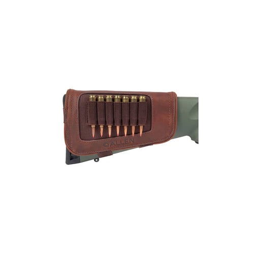 ALLEN New Castle Buttstock Cartridge Carrier Brown 7rd for sale at KYGUNCO.