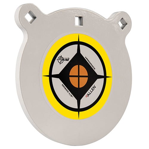 ALLEN Hardrock 8" Blk/White/Yellw AR500 Steel Gong .5 for sale at KYGUNCO.