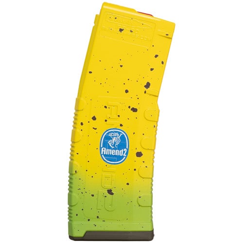 AMEND2 MOD2 Banana 5.56mm 30rd Compatible AR15 Yellow/Grn for sale at KYGUNCO.