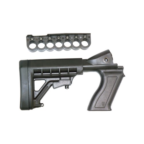 ARCHANGEL Tactical Pistol Grip Stk Blk 6Pos Shell Holdr 12Ga for sale at KYGUNCO.