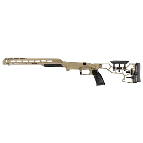 MDT SPORTING GOODS ESS Chassis FDE Fits Tikka T3 Left Hand for sale at KYGUNCO.