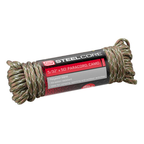 STEEL CORE 5/32"X50' Paracord Camo for sale at KYGUNCO.