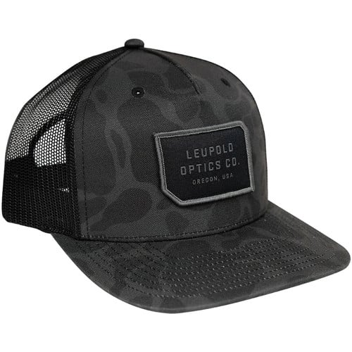 LEUPOLD Duck Camo Trucker Black for sale at KYGUNCO.