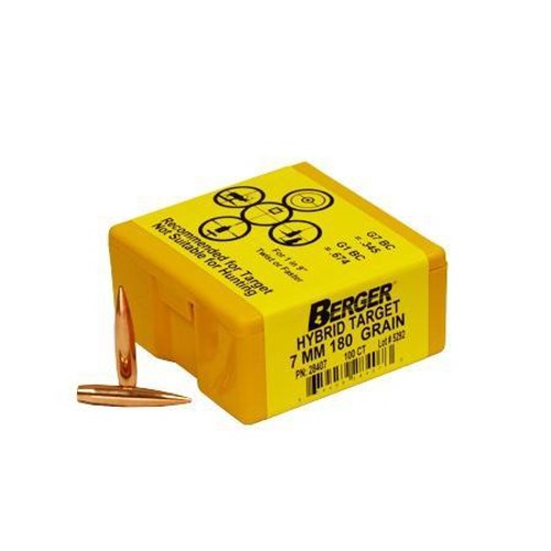 BERGER BULLETS Reloading Bullets Hybrid Target Match Grade 7mm 180 Grain 100rd for sale at KYGUNCO.