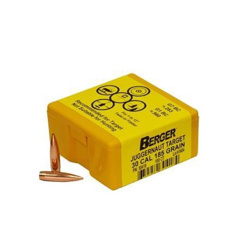 BERGER BULLETS Reloading Bullets Target Match Grade 30 Cal 185 Grain 100rd for sale at KYGUNCO.