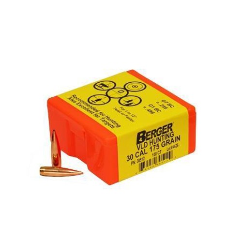 BERGER BULLETS Reloading Bullets VLD Hunting Long Range  30 Cal 175 Grain 100rd for sale at KYGUNCO.