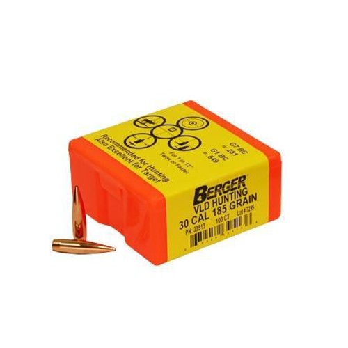 BERGER BULLETS Reloading Bullets VLD Hunting Long Range 30 Cal 185 Grain 100rd for sale at KYGUNCO.