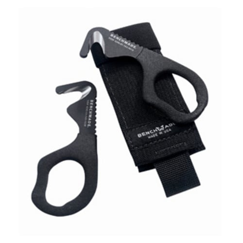 BENCHMADE Rescue 7 Hook Safety Cutter Black Soft Sheath for sale at KYGUNCO.