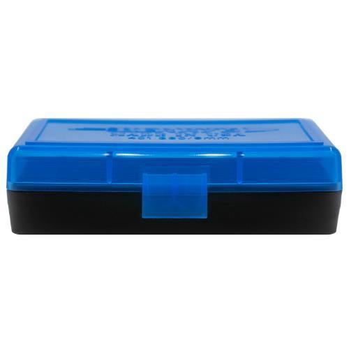 BERRY'S Ammo Box 380 ACP/9mm Blue/Blk Polypropylene 50rd for sale at KYGUNCO.