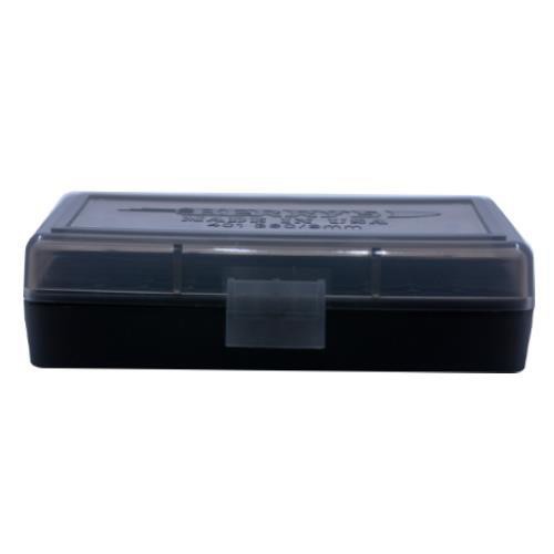 BERRY'S Ammo Box 380 ACP/9mm Smoke/Blk Polypropylene 50rd for sale at KYGUNCO.